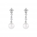 Pendientes para novia en plata y topacios con perlas (79B0102TD1) 1