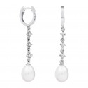 Pendientes de novia en plata y topacios con perlas (79B0303TE1) 2