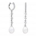 Pendientes de novia en plata y topacios con perlas (79B0403TE1) 2