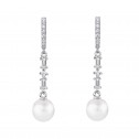 Pendientes de novia plata con topacios y perlas (79B0406TD1) 1