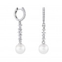 Pendientes de novia plata con topacios y perlas (79B0406TD1) 2