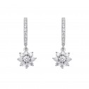Silver bridal earrings (75B0213)
