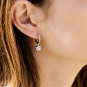 Boucles d'oreilles de mariée en argent (75B0213)
