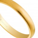 Alianza de boda oro amarillo 3mm satinada (50306S)