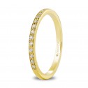 Yellow gold ring with 17 diamonds (74A0182)