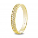 18k yellow gold ring with 42 diamonds (74A0178)