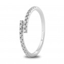 White gold engagement ring with brilliant front closure (74B0184)