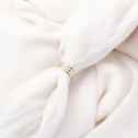 Anillo de boda de oro blanco 18k plano (5B17530)