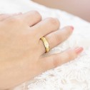 Alliance de mariage or jaune 18k avec 3 diamants 4,5mm (55503466)
