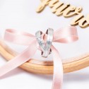 Half-round platinum wedding ring 4mm satin (05900440)