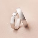 Classic 5mm silver wedding ring - matte finish (5750051N)