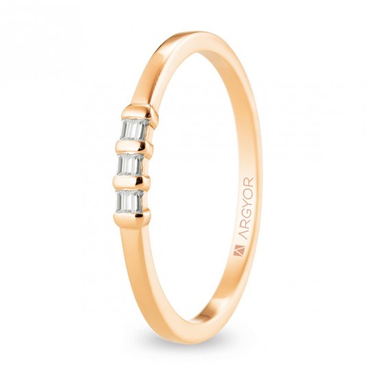 18k rose gold engagement ring (74R0079)