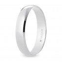 White gold wedding ring half round 4.5 mm comfort (B45CP00)