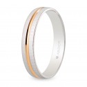 White/pink two-tone wedding band 4mm (5242474)