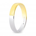 Bicolor gold wedding ring 4mm (5240549)