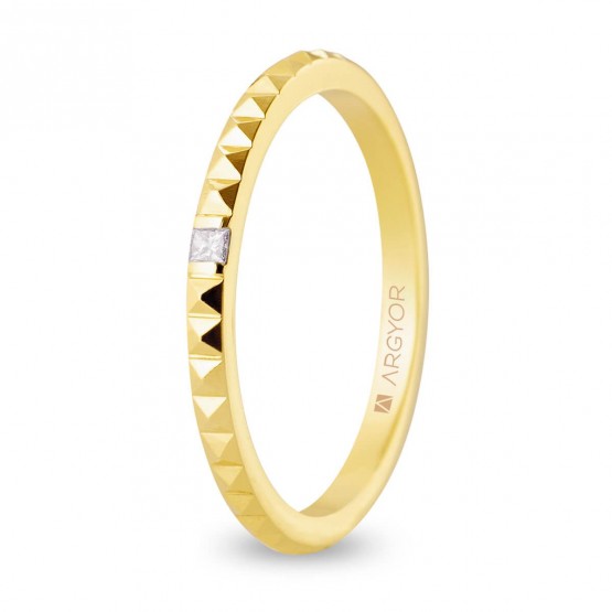 18k gold studded diamond wedding band (5116536D)
