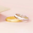 18k gold wedding ring gloss/satin 3.5mm (5135547)