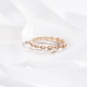 18k white gold flat wedding ring (5B17530)