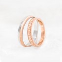 18k rose gold romantic wedding ring (5R30552)