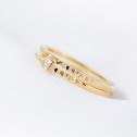 Gold wedding ring with studs (5116536)