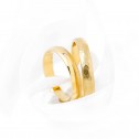 Wedding ring 18k polished/satin 3.5mm with diamond (5135547D)