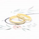 Two-tone diamond-cut gold wedding band (5235543)