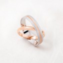 White/pink two-tone wedding band 4mm (5242474)
