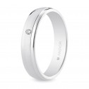 Wedding ring with diamond 4mm (5B40044D)