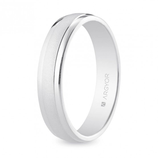 White gold wedding ring 4mm (5B40044)