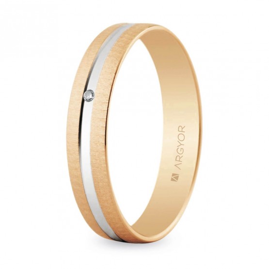 Two-tone gold diamond wedding ring (5C41474RD)