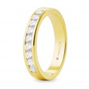 18k yellow gold ring with 9 zirconia (74A0051Z)