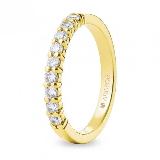 18k Gold ring with zirconia (74A0058Z)