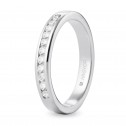 White gold ring with 11 zirconia (74B0050Z)