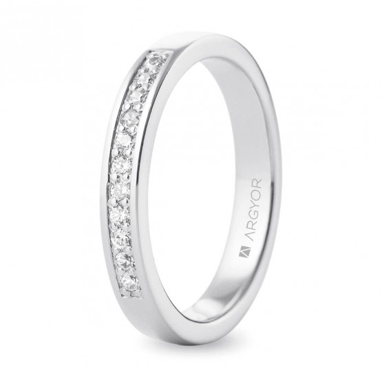 18k white gold ring with zirconia (74B0056Z)