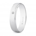 White gold wedding ring with dimond 4,5mm (555B1466)