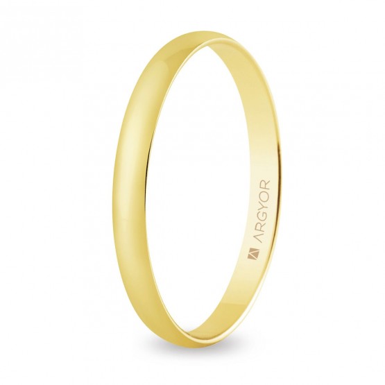 Classic 18k yellow gold wedding ring (50253)
