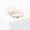 18K Gold Wedding Ring ,with double half shank  (5240526)