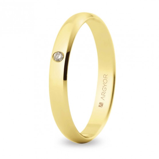 18k yellow gold diamond ring (50305D)