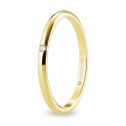 Gold wedding ring with diamond (5118529D)