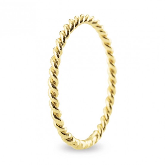 2Mm Gold wedding ring with braided design (5120542)