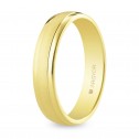 18k yellow gold wedding ring textured finish (5140044)