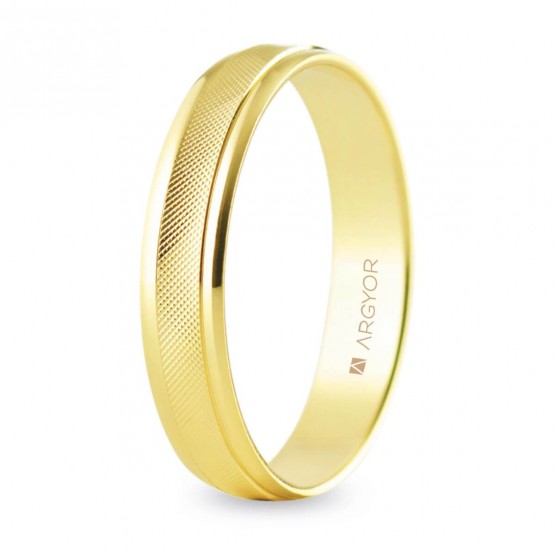 4mm yellow gold wedding ring (5140501)