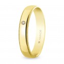 Gold wedding ring with diamond 4mm (5140512D)