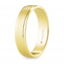 9k White gold 5mm wedding ring with diamond (5B505D)