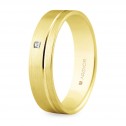 18k yellow gold diamond wedding band (5150316P)