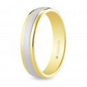 4mm two tone gold wedding ring (5240044)