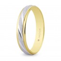 4mm two tone gold wedding ring (5240136)