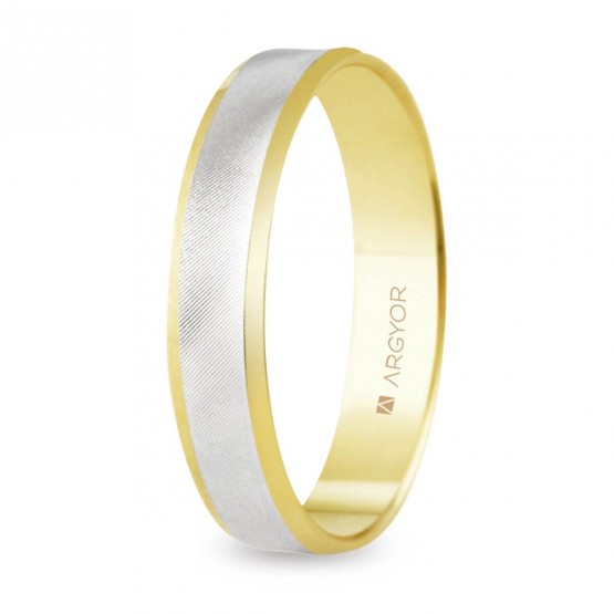18k two-tone gold wedding ring (5240308)