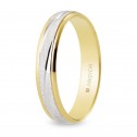 4mm two-tone gold wedding ring (5240329)