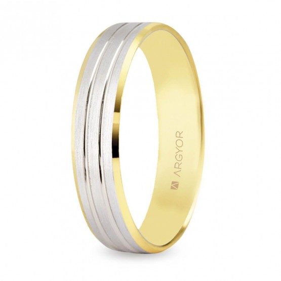 18k two tone gold wedding ring (5240436)